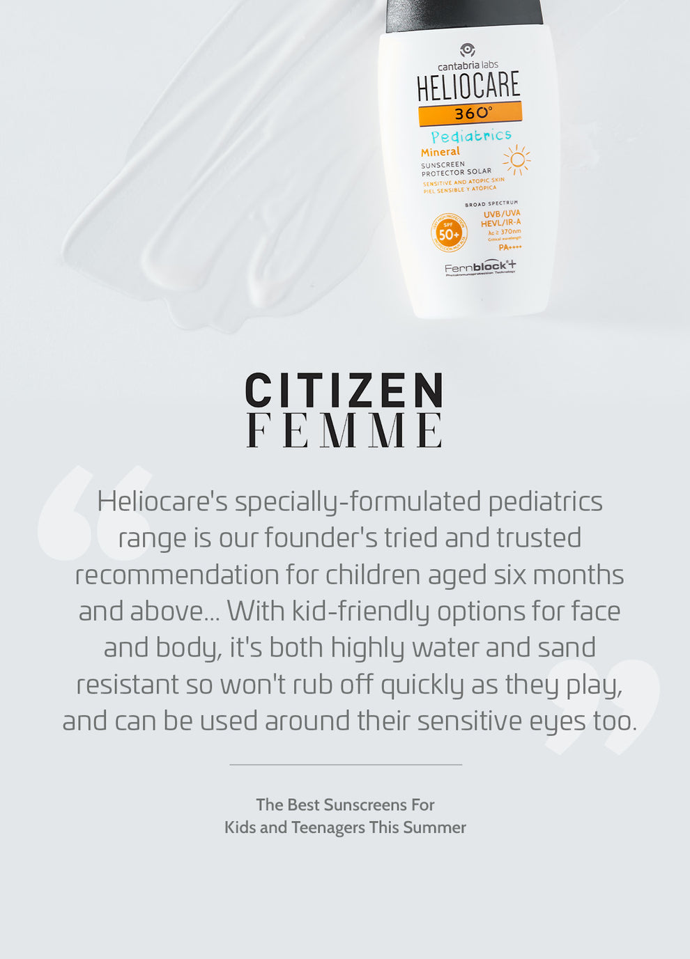 Heliocare 360 Pediatrics Mineral SPF50+ | Children's Sunscreen | 50ml
