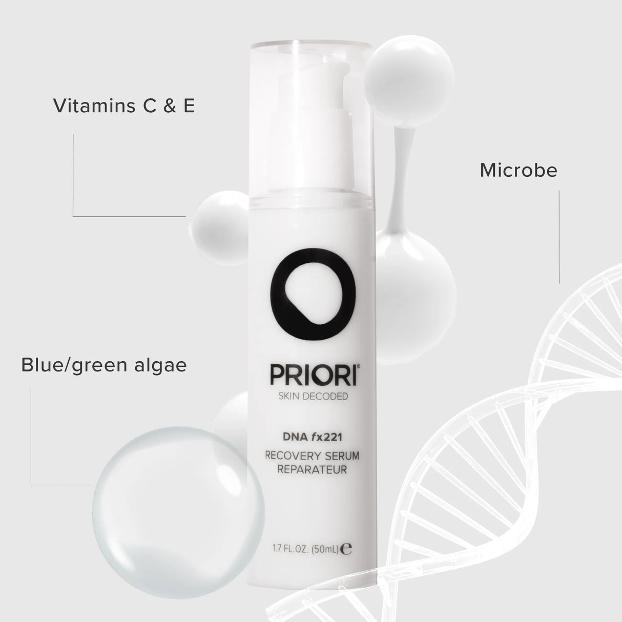 Priori DNA fx221 Recovery Serum | DNA Repair & Prevent Serum | 50 ml