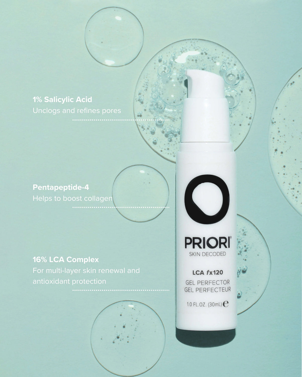 Priori LCA fx120 Gel Perfector | Treatment Gel | 30ml