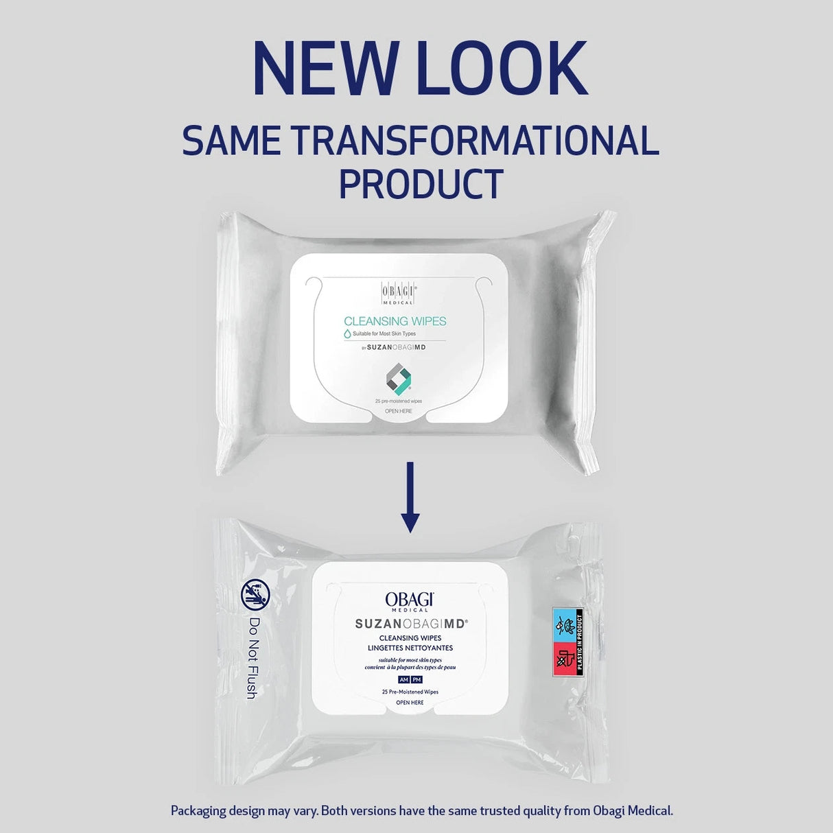 Obagi On the Go Cleansing Wipes | SUZANOBAGIMD | 25 Pack