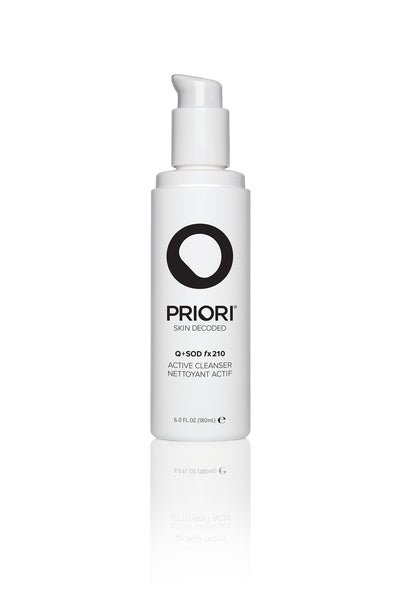 Priori Q+SOD fx210 Active Cleanser | Exfoliating Facial Cleanser | 180ml