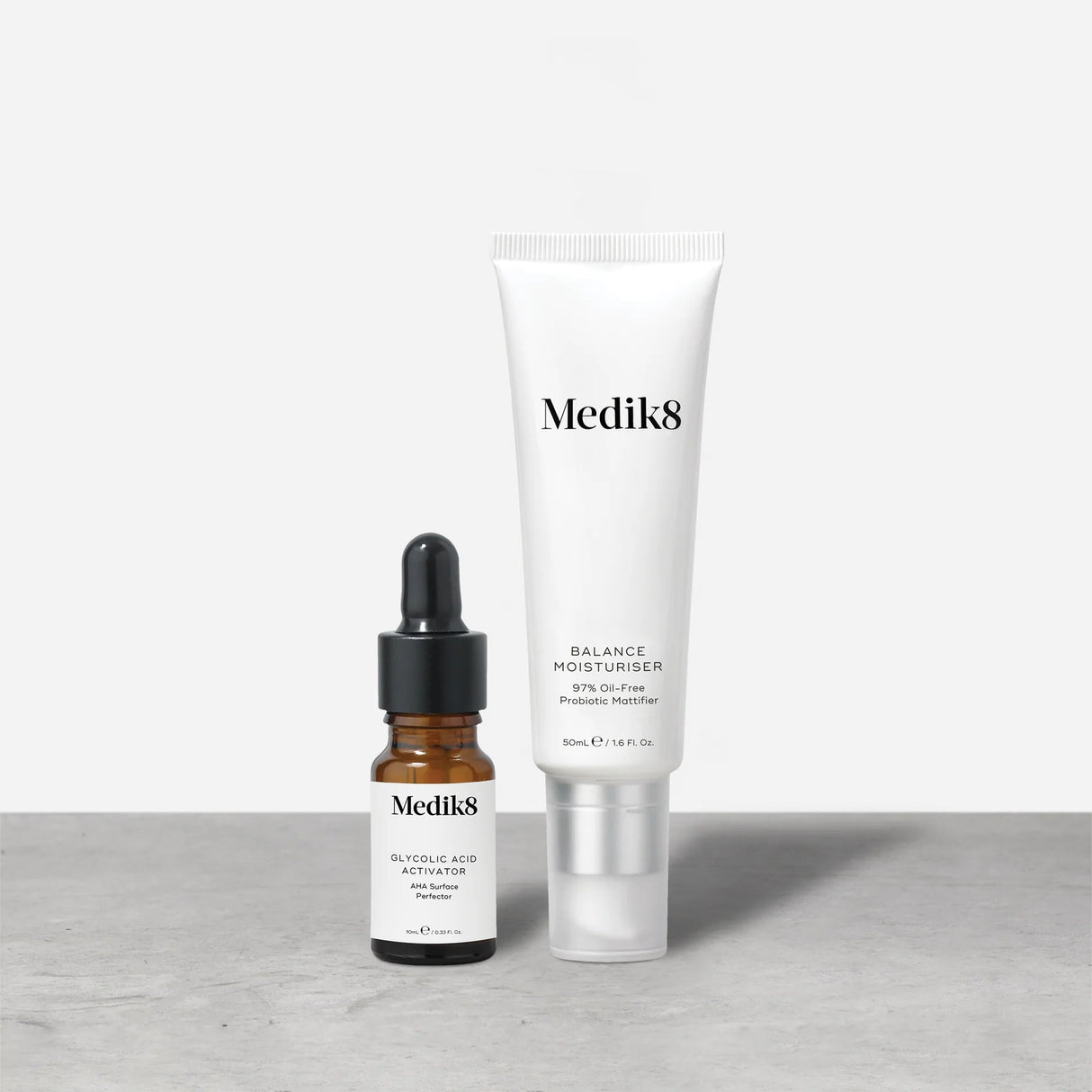 Medik8 Balance Moisturiser™ & Glycolic Acid Activator™-Serum-10ml-50ml-Skintique Retail