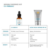 SkinCeuticals-SkinCeuticals Double Defence C E Ferulic Kit for Dry + Ageing Skin-Antioxidant-